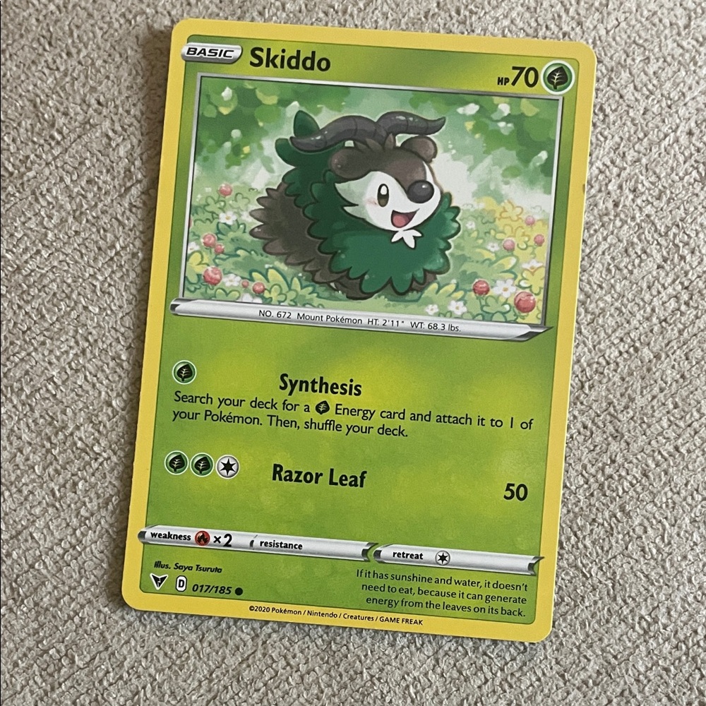 Skiddo Trading Card